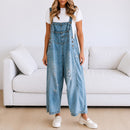 Macacão Janiele com Denim Vintage e Corte Amplo