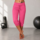 Calça Casual Esportiva com Comprimento Capri, Barra Estruturada e Cós Ajustável